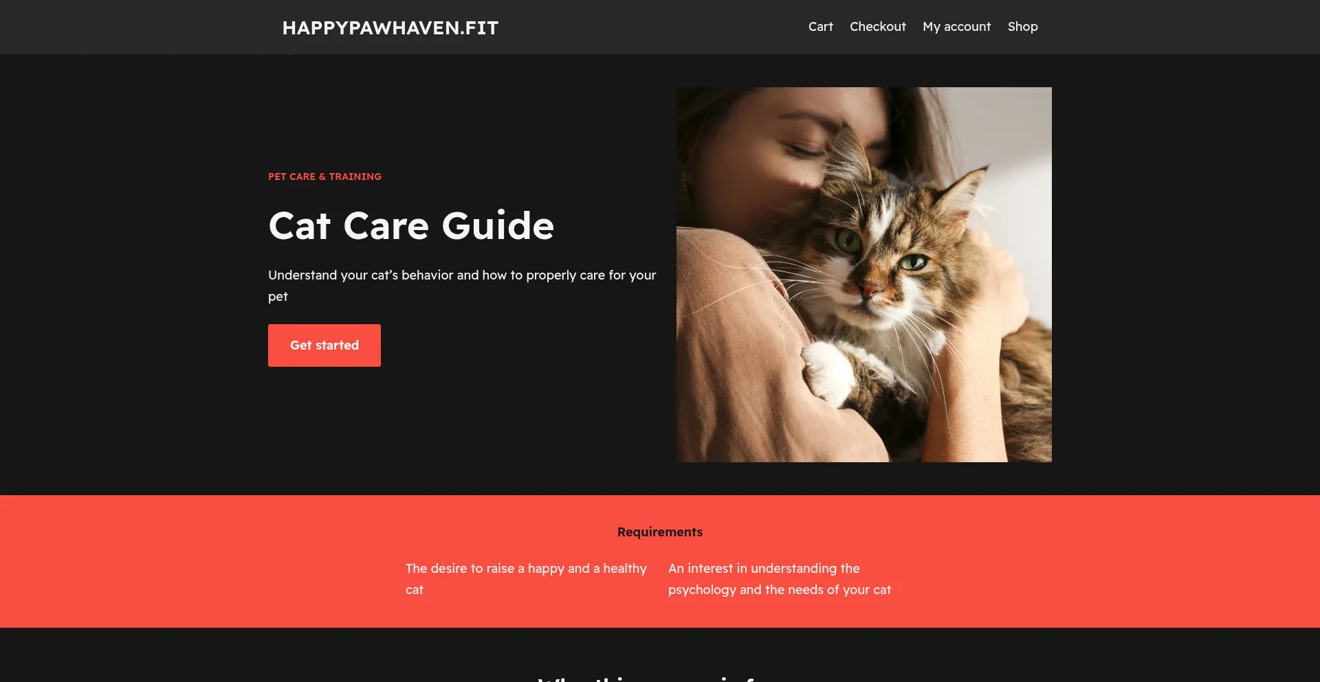 Happypawhaven.fit Screenshot