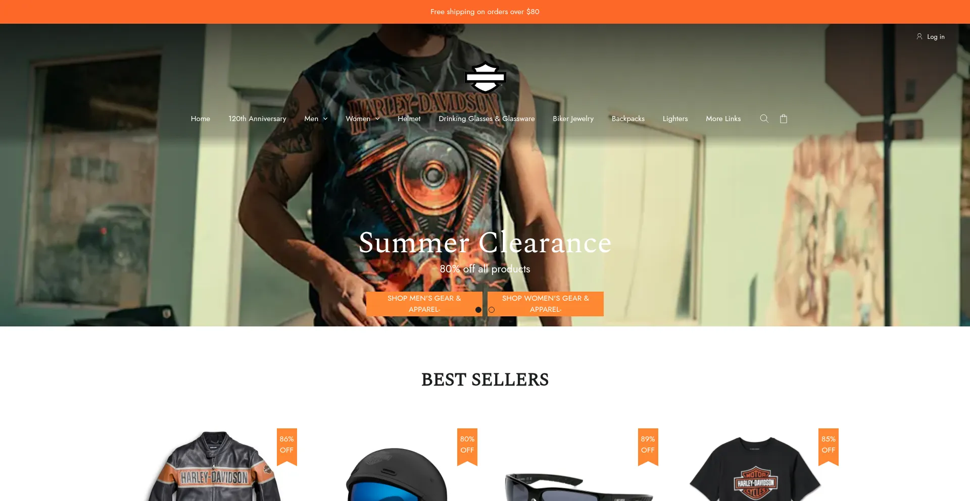 Website screenshot of Harleydavidsoneu-us.com