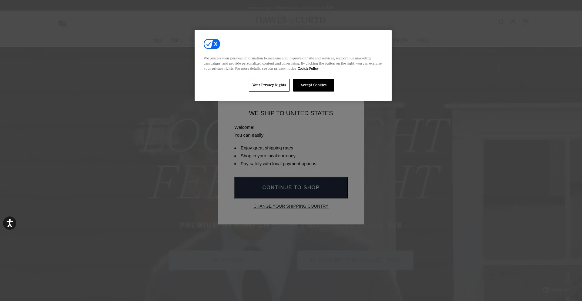 Hawesandcurtis.com Screenshot