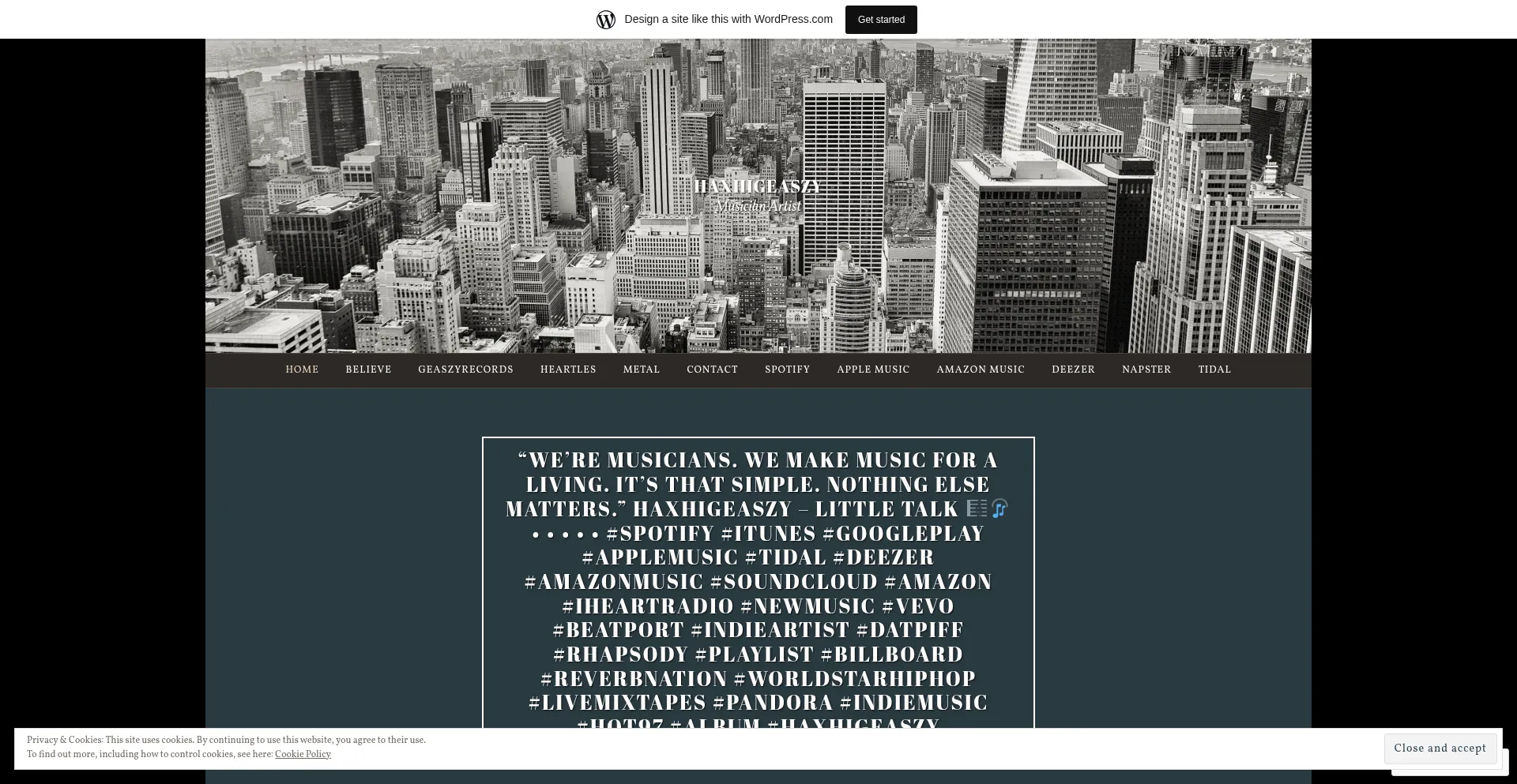 Haxhigeaszy.wordpress.com Screenshot