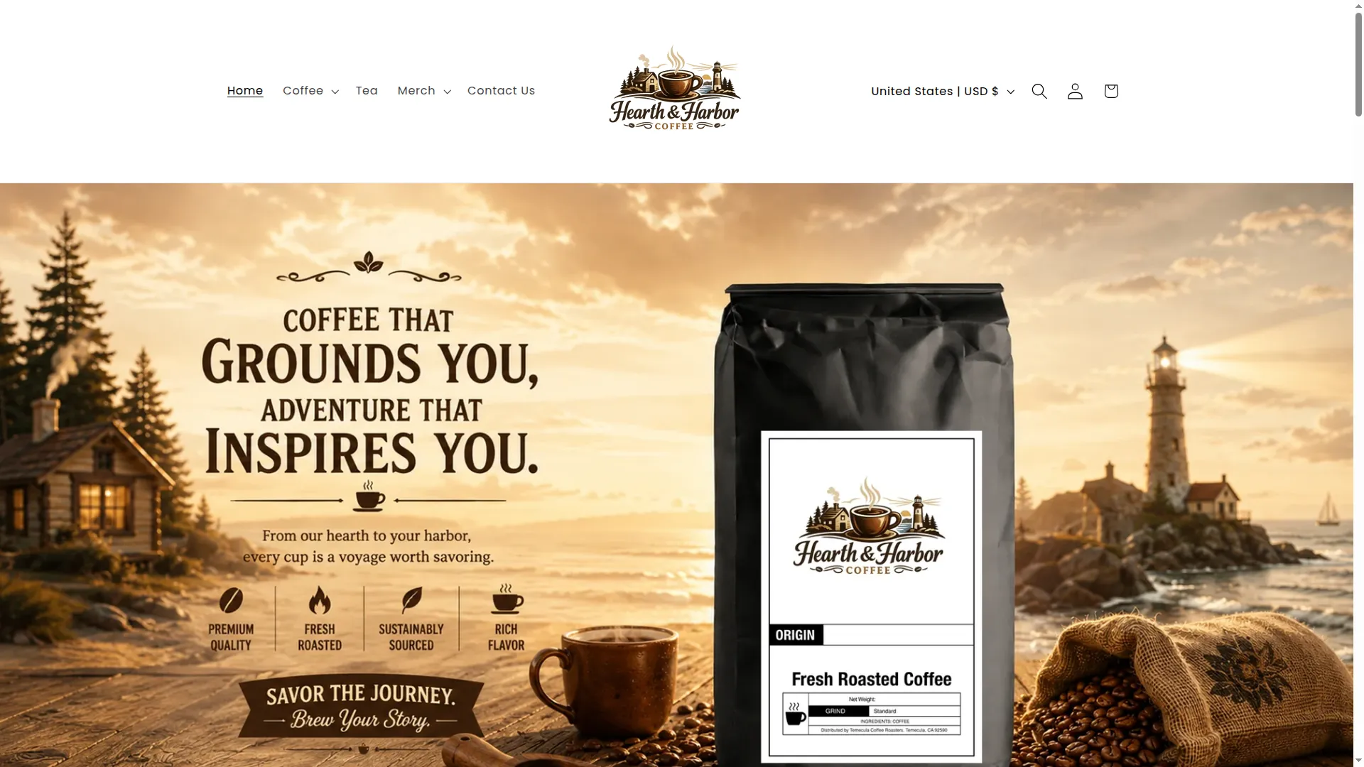 Hearthandharborcoffee.com