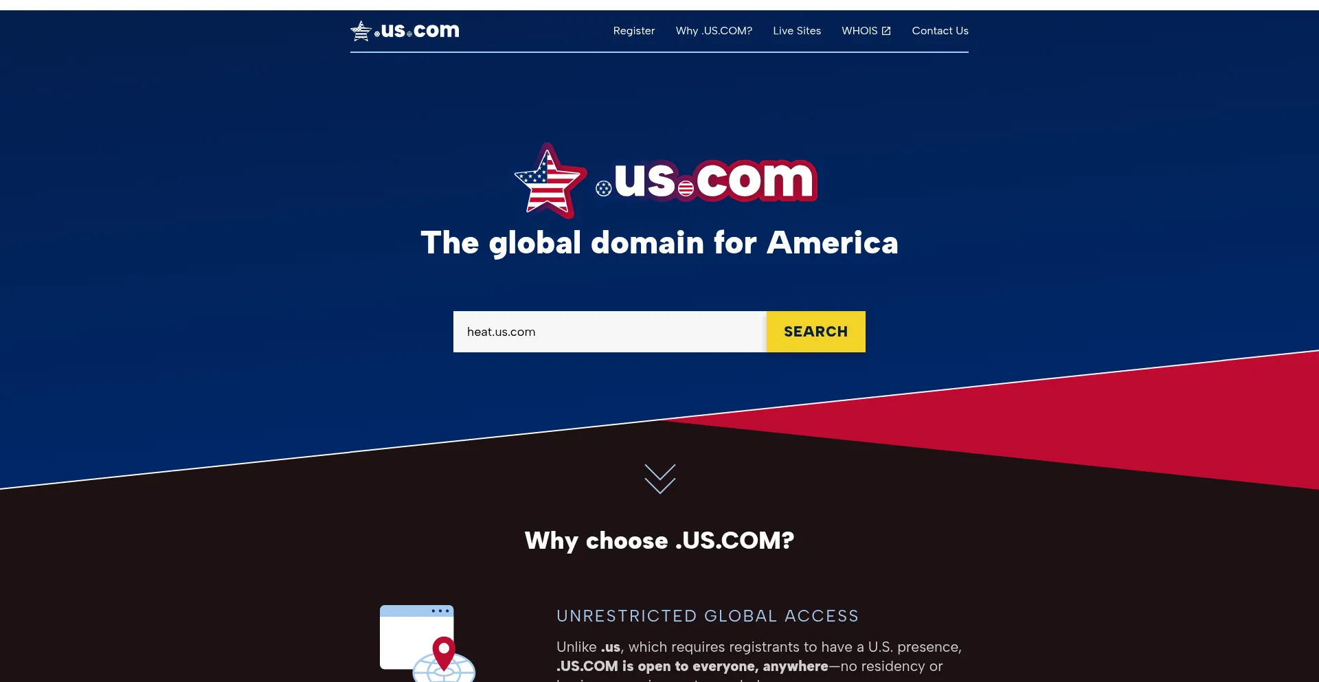 Website screenshot of Heat.us.com