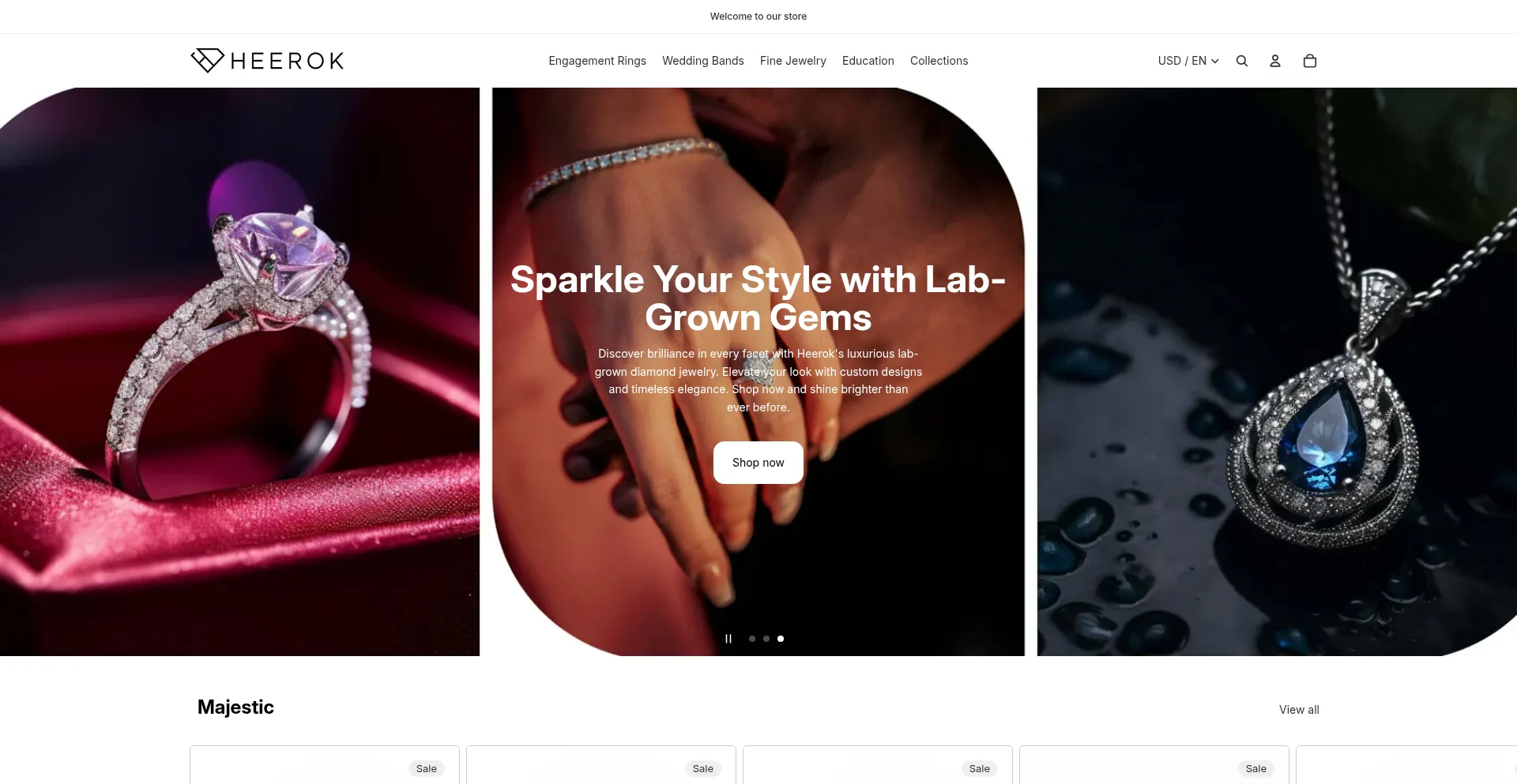 Website screenshot of Heerok.com