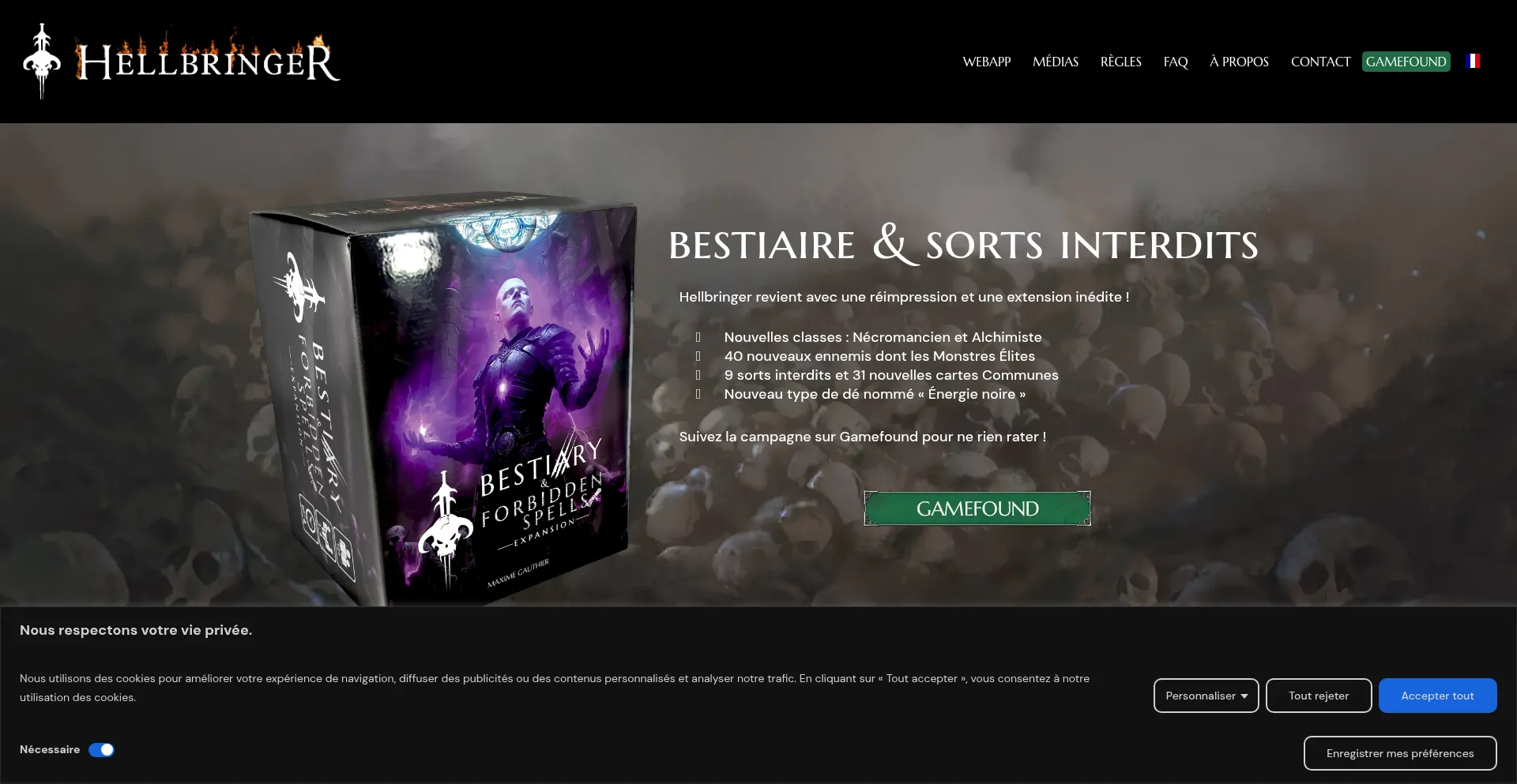 Hellbringergame.com Screenshot