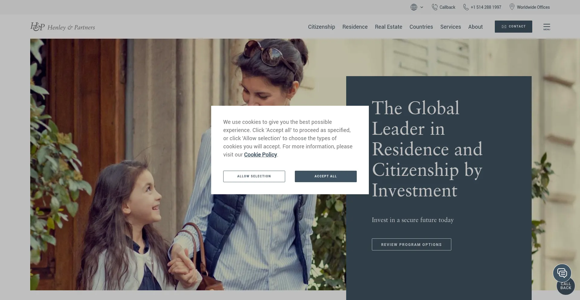 Website screenshot of Henleyglobal.com