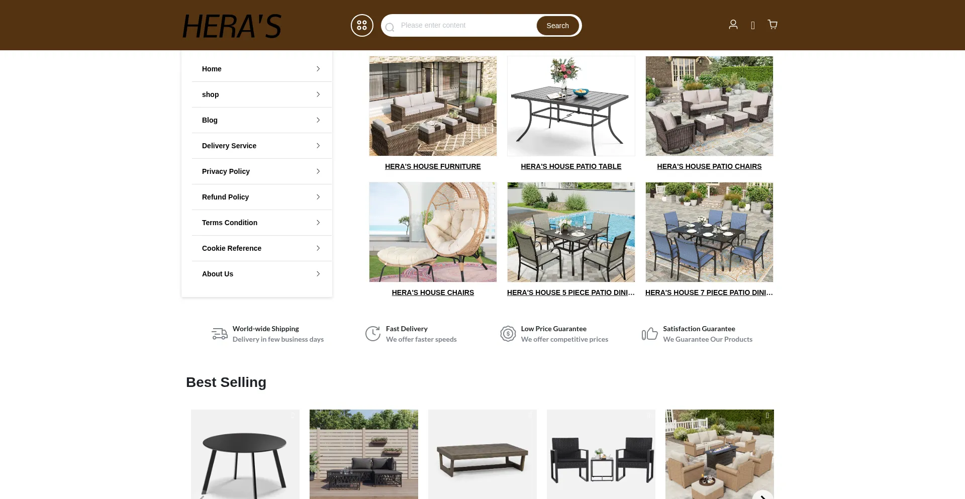 Ist Herashousepatiofurniture.shop sicher und vertrauenswürdig?