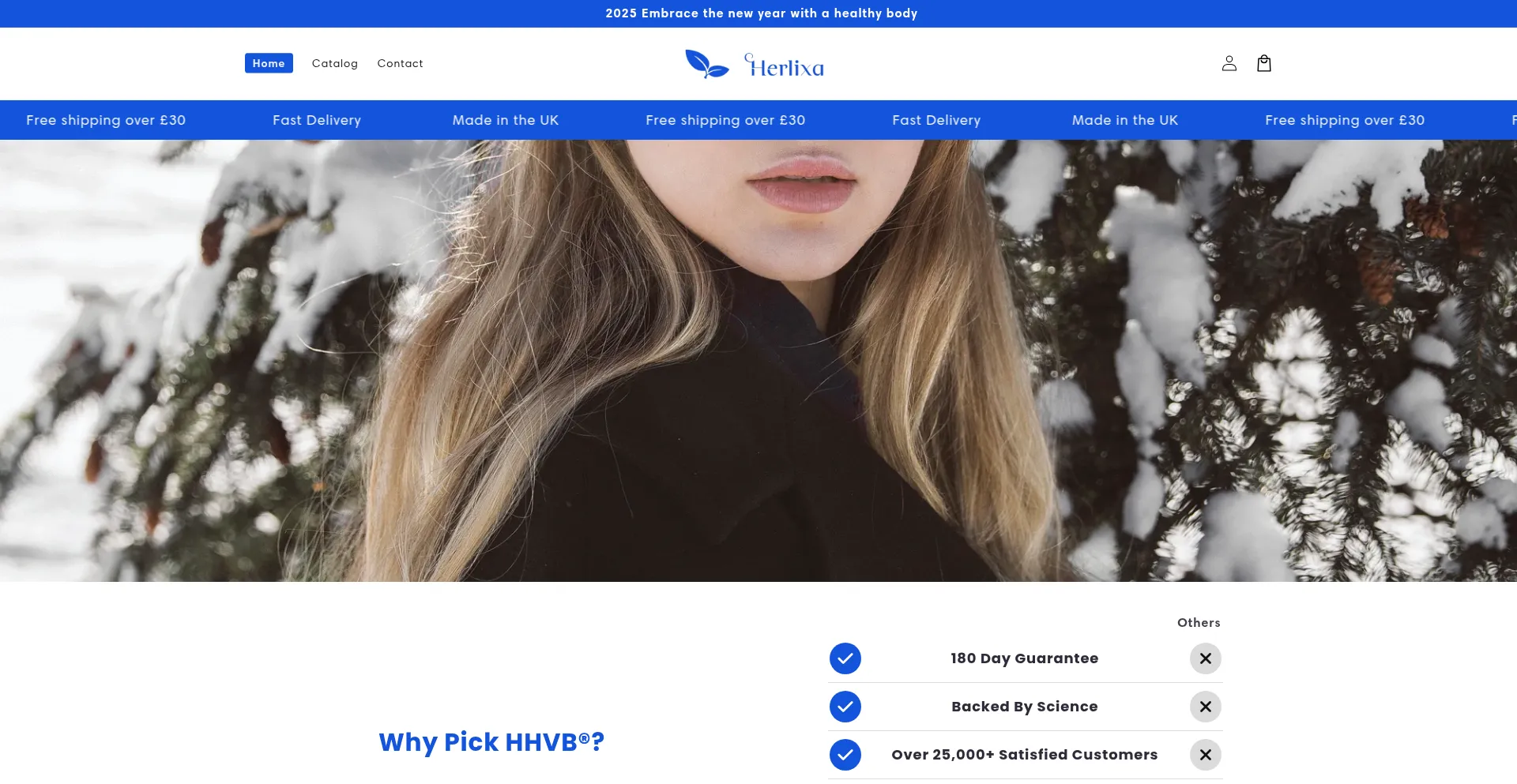 Website screenshot of Herlixa.com