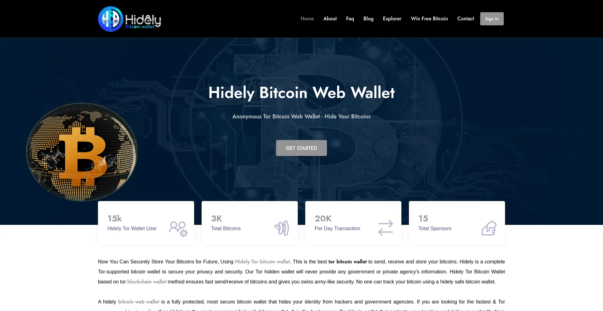 Hidely.net Screenshot