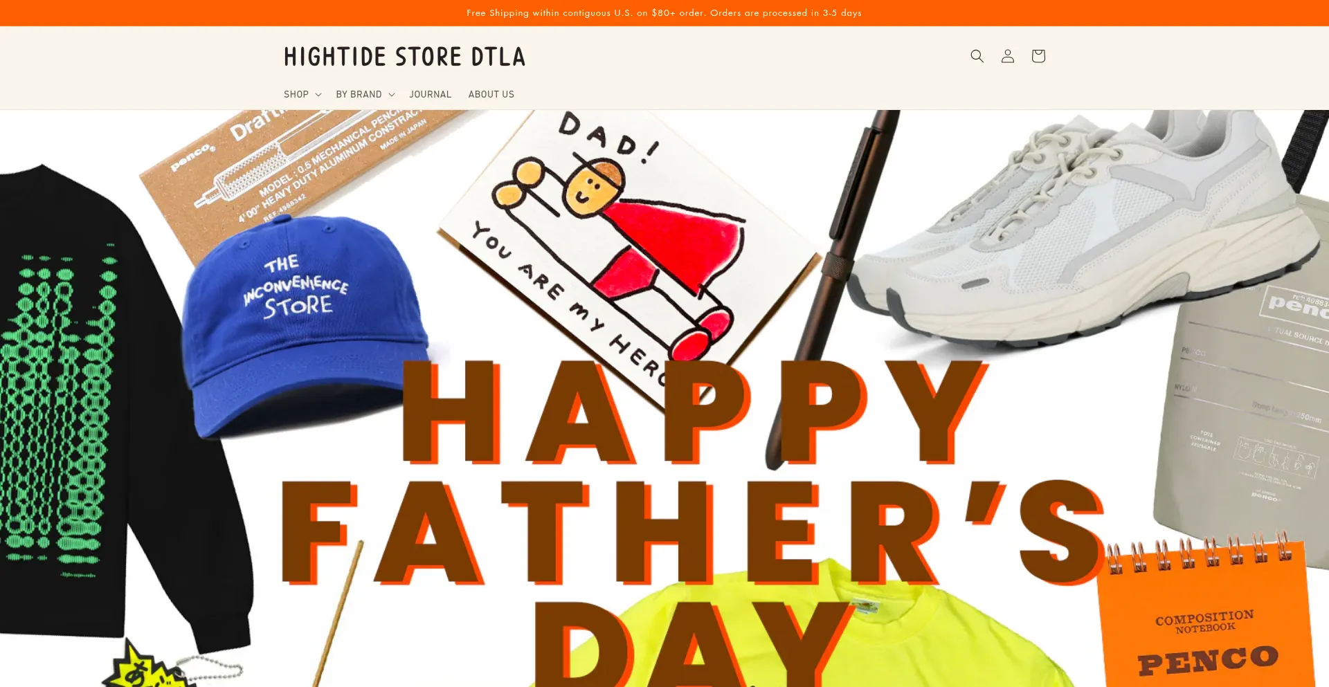 Website screenshot of Hightidestoredtla.com