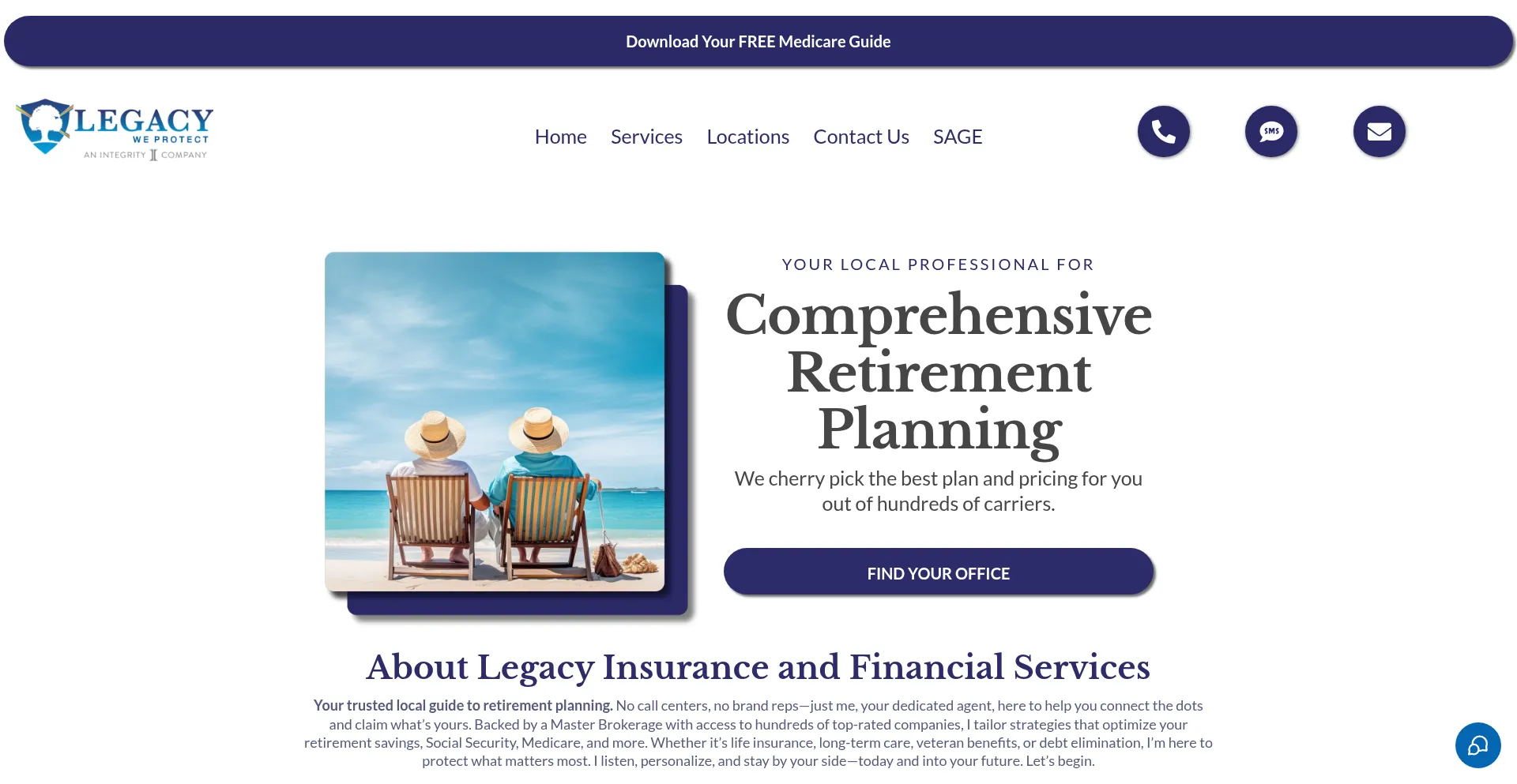 Website screenshot of Hillwealthstraategies.com