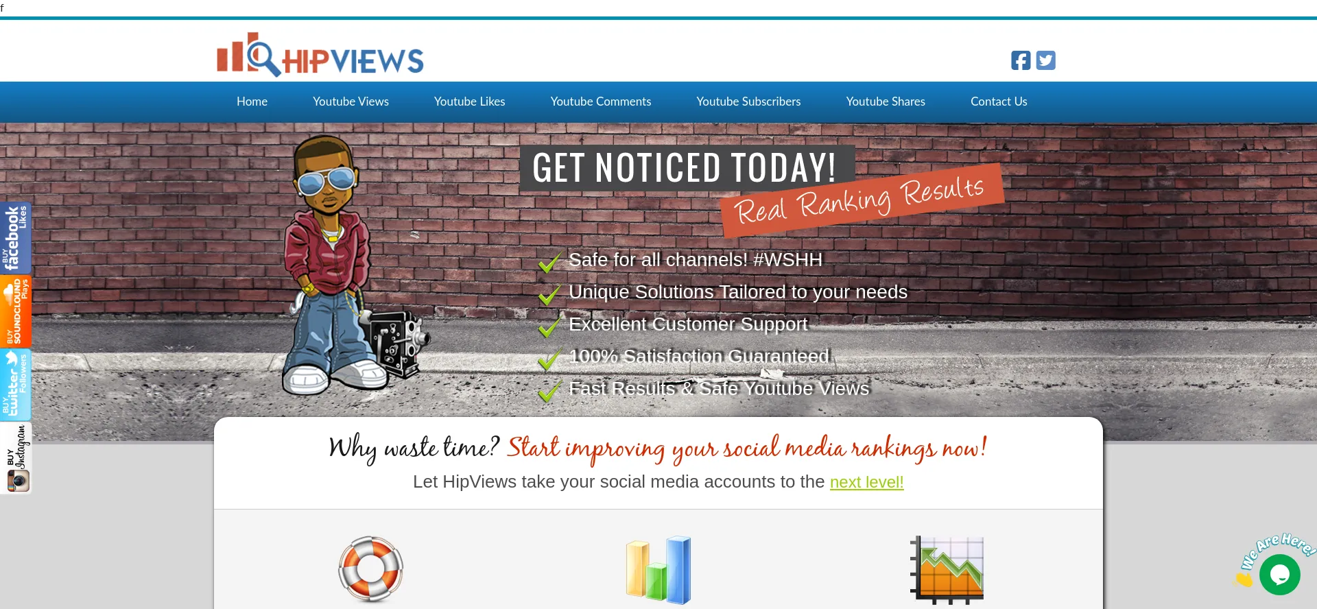 Website screenshot of Hipviews.com