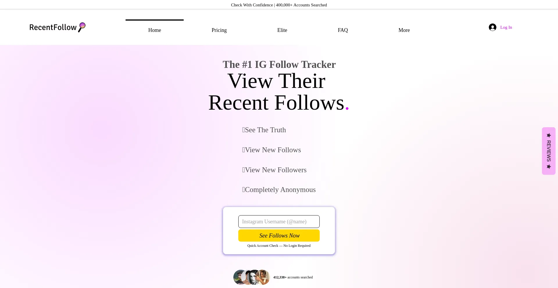 Website screenshot of Hisfollows.com