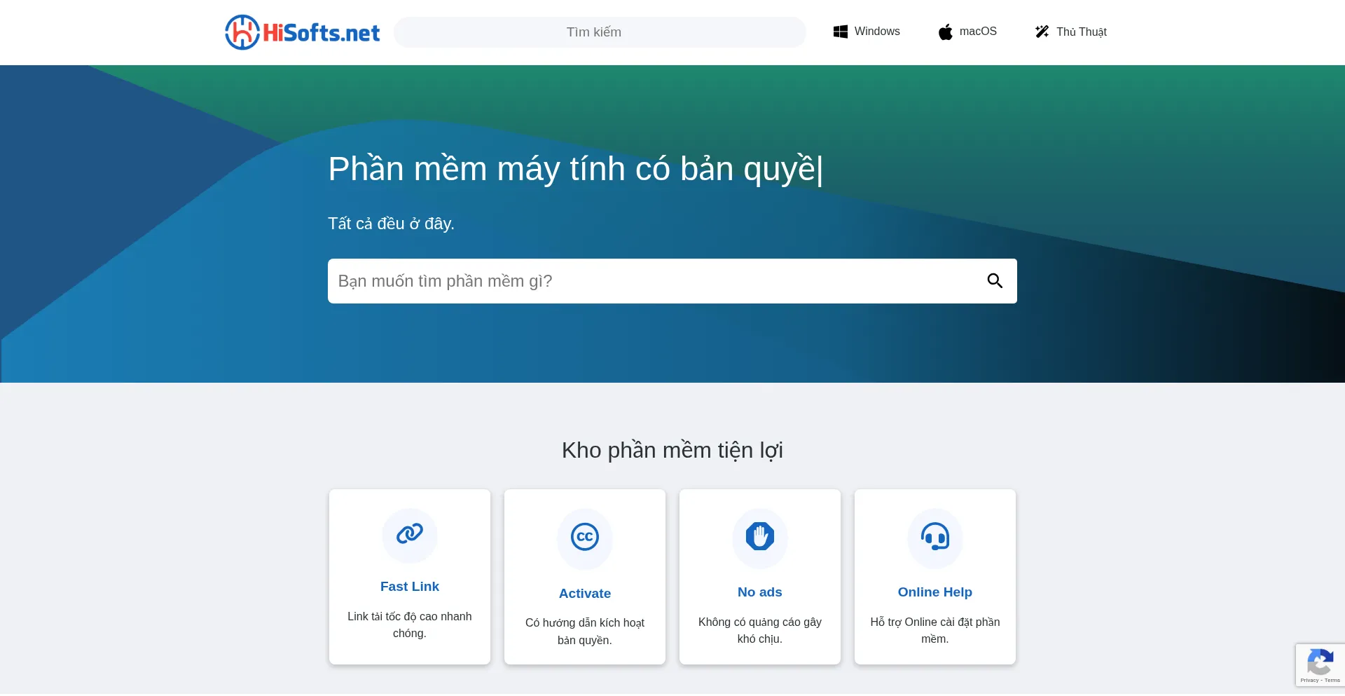 Website screenshot of Hisofts.net