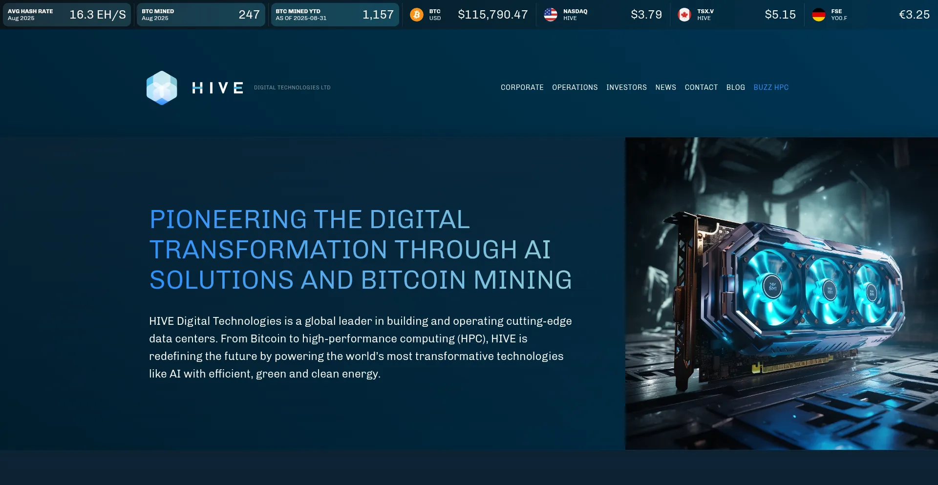Hivedigitaltechnologies.com Screenshot
