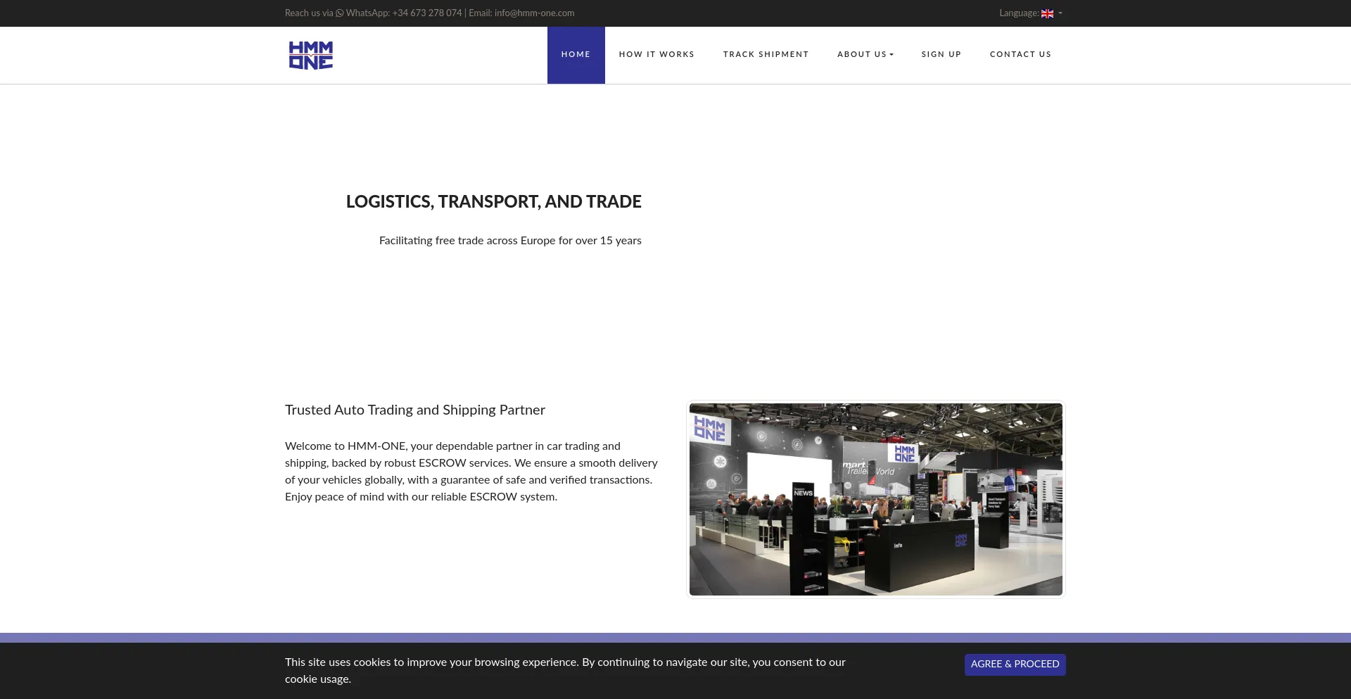 Website screenshot of Hmm-one.com
