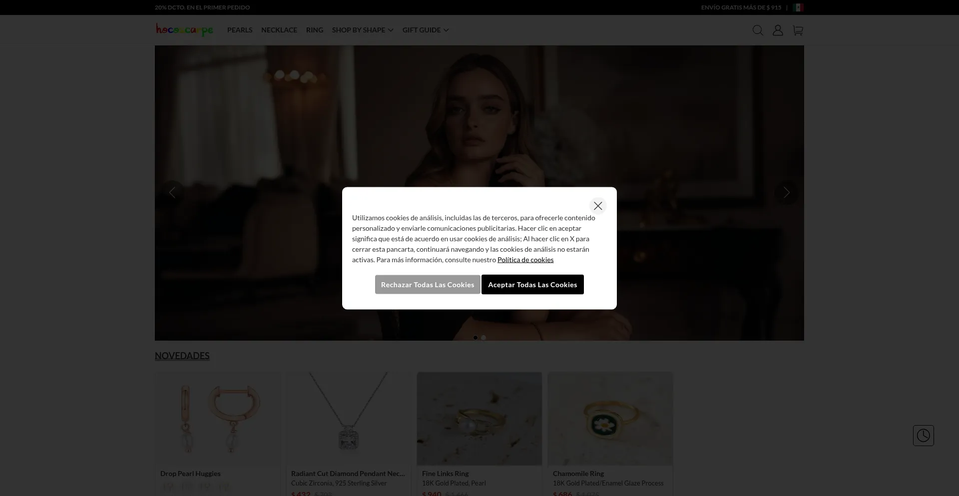 Website screenshot of Hocoscarpe.shop