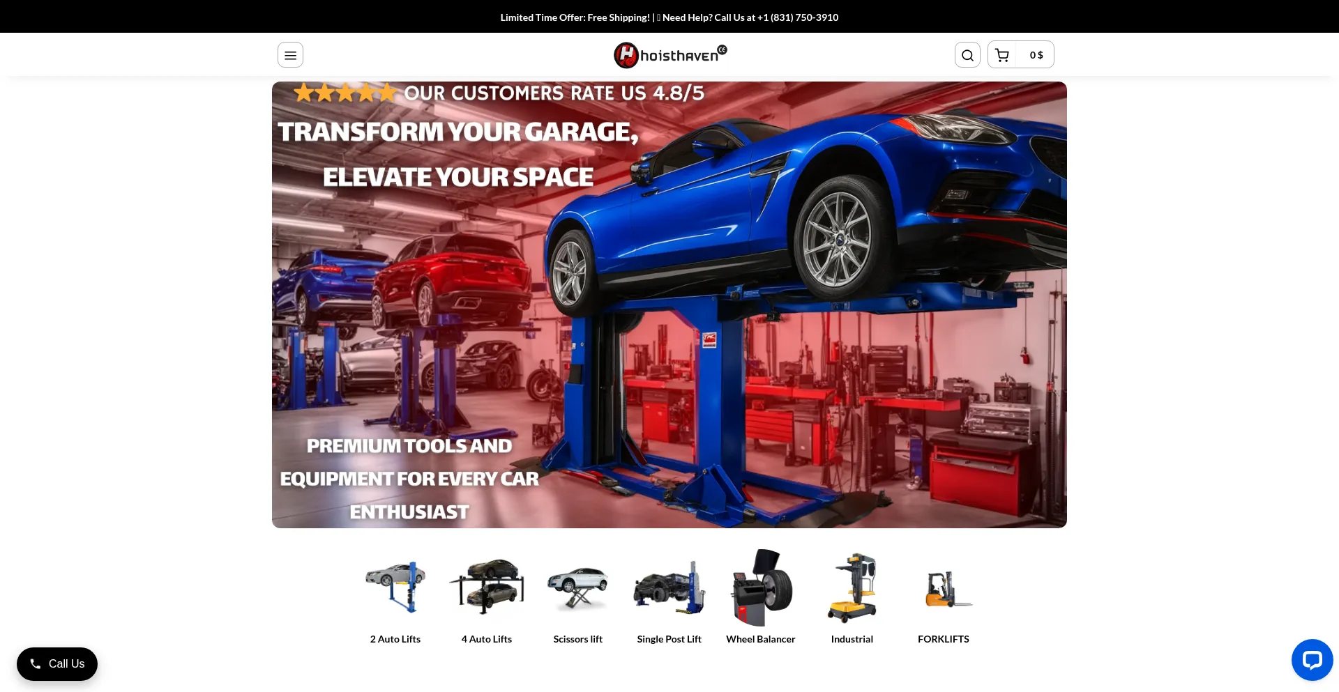 Website screenshot of Hoisthaven.com