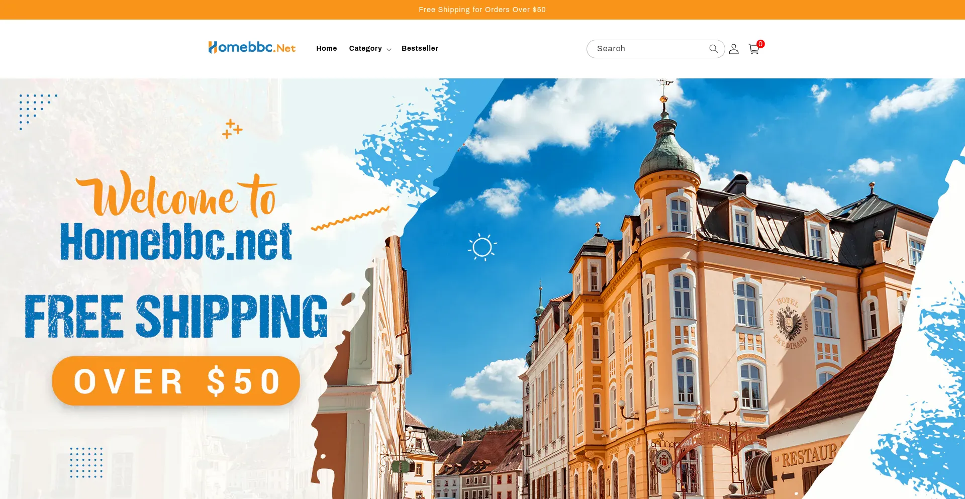 Website screenshot of Homebbc.net