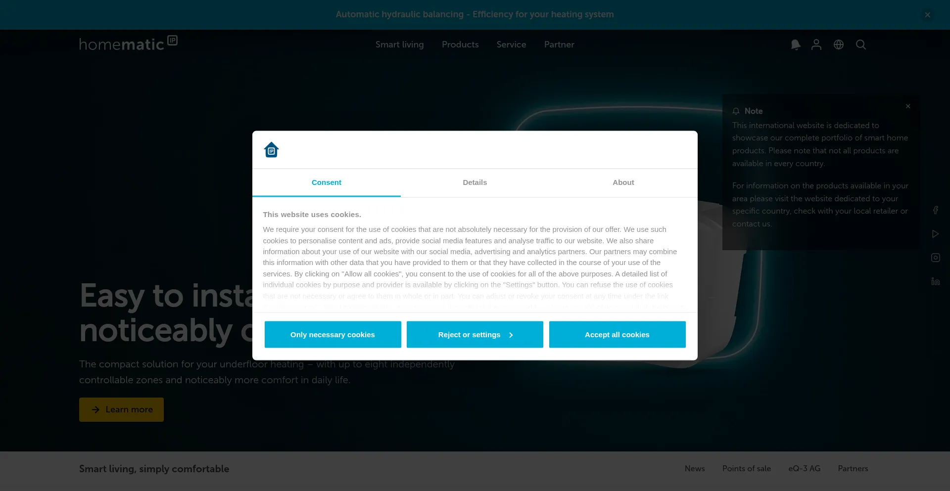 Homematic-ip.com Screenshot