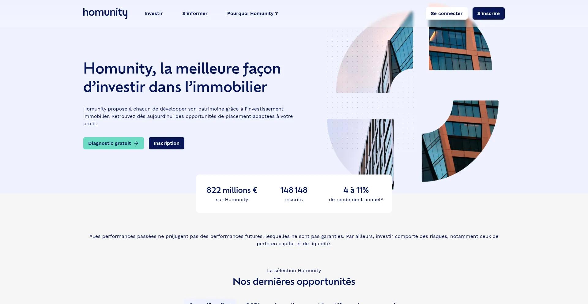 Website screenshot of Homunity.com