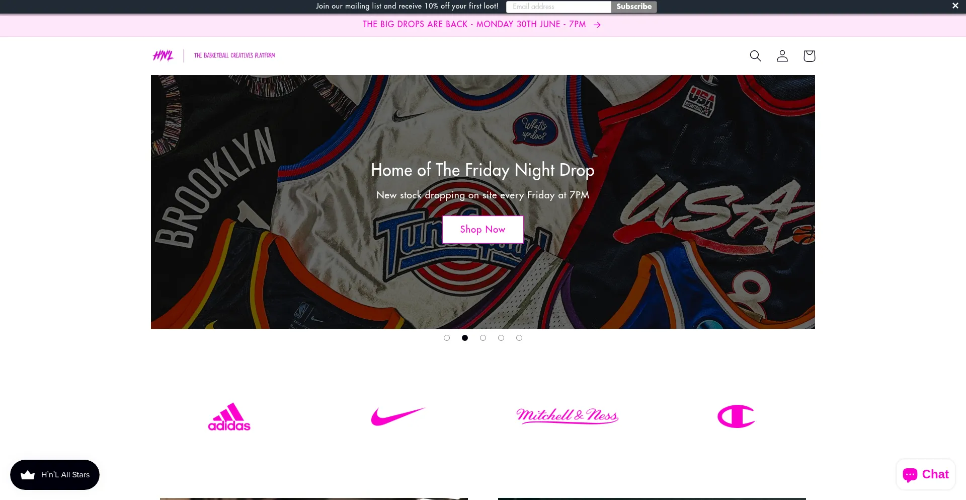 Website screenshot of Hoopinnlootin.com