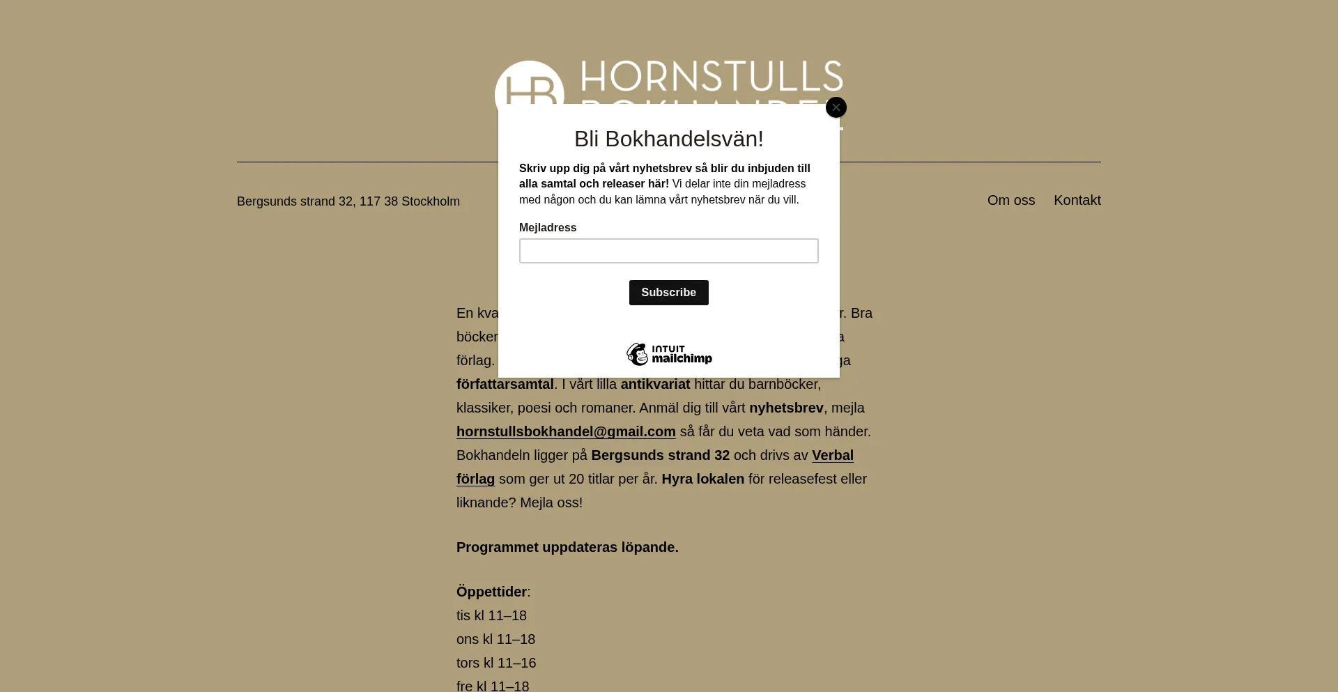 Hornstullsbokhandel.pro