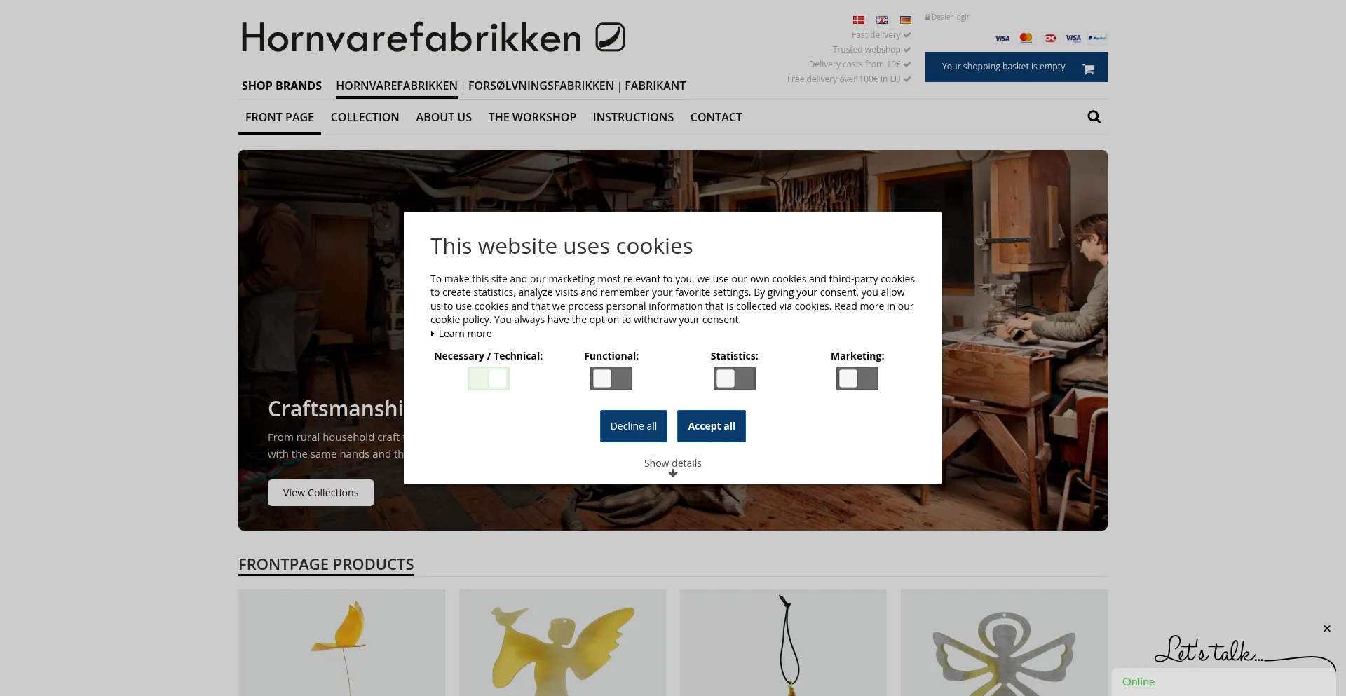 Hornvarefabrikken.com