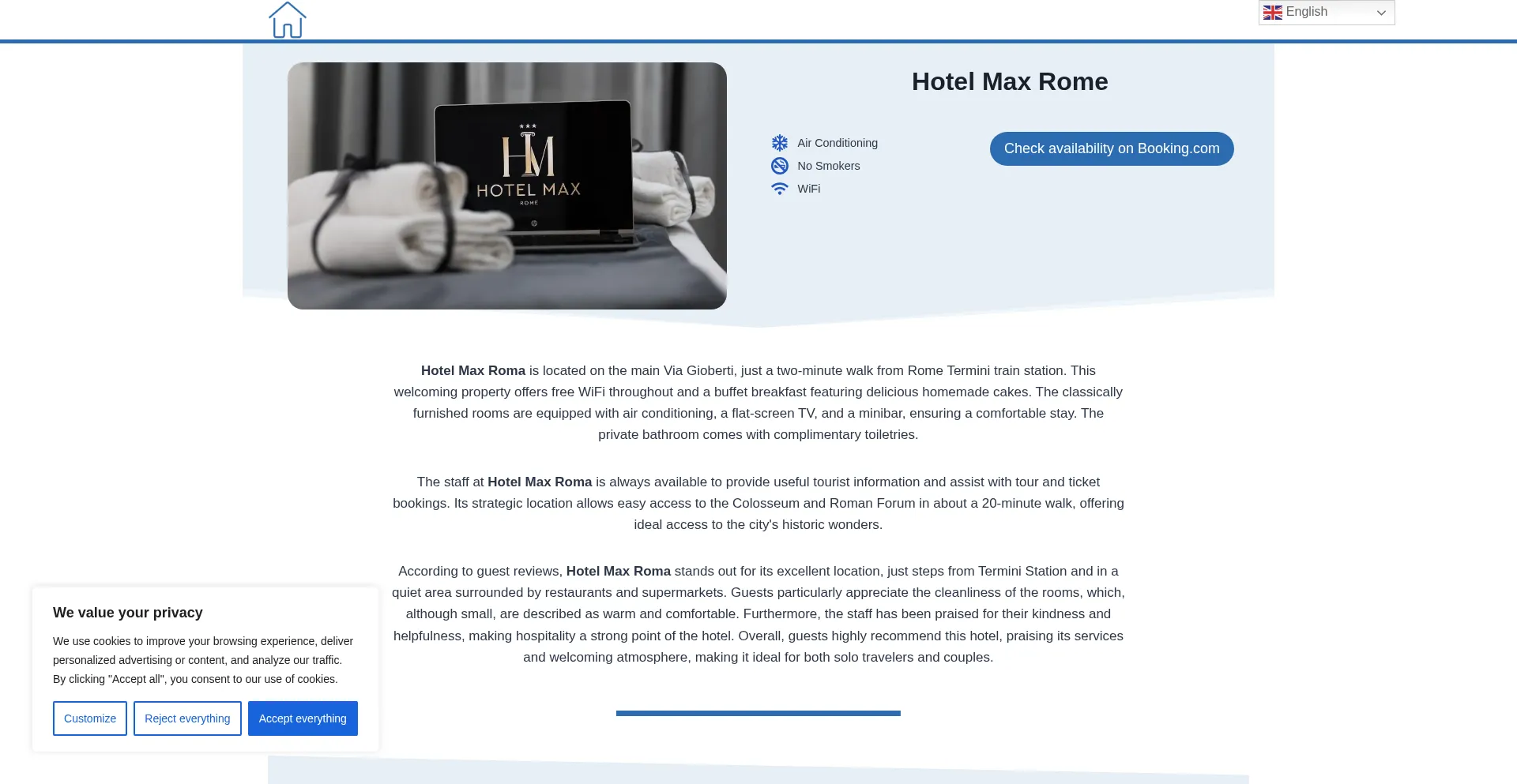 Ist Hotelmaxroma.top sicher und vertrauenswürdig?