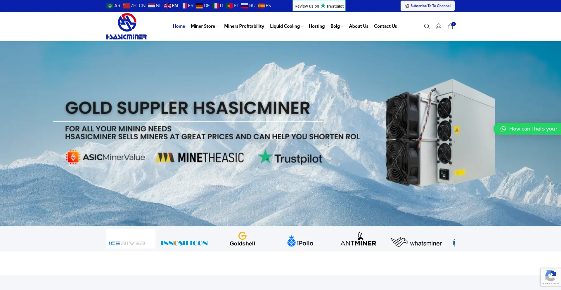 Hsasicminer.com Screenshot