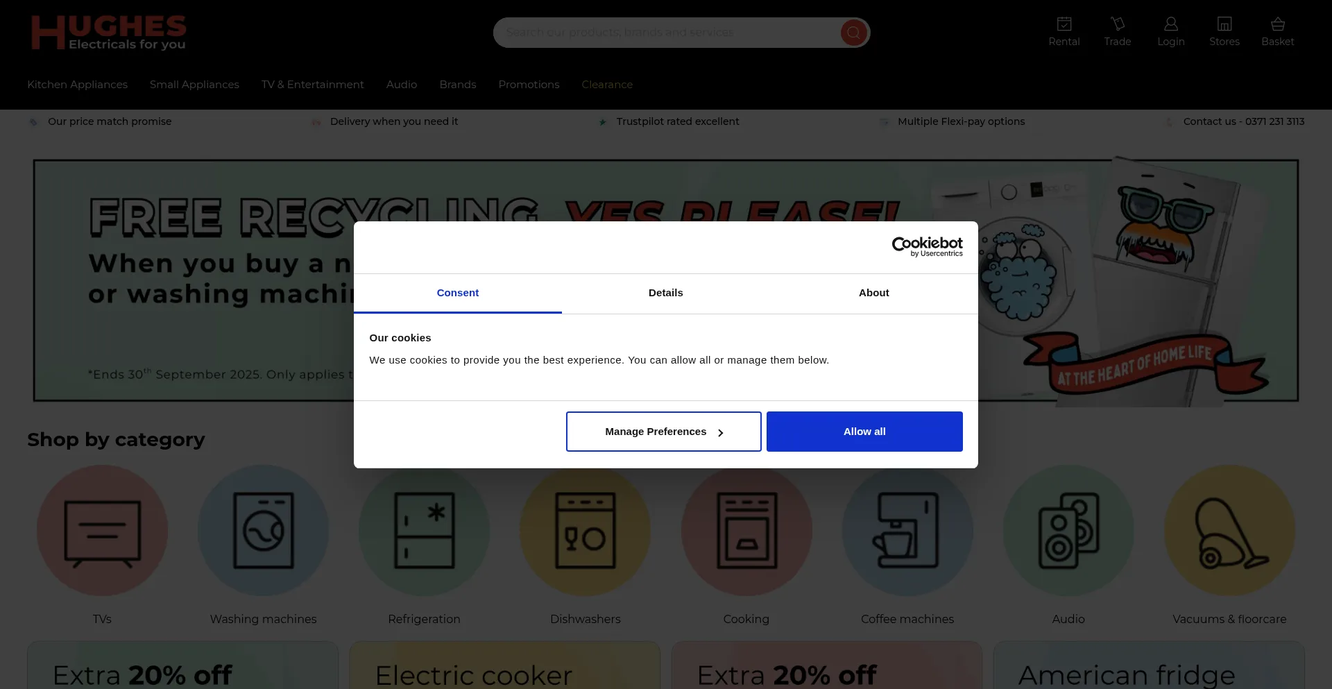 Hughes.co.uk Screenshot
