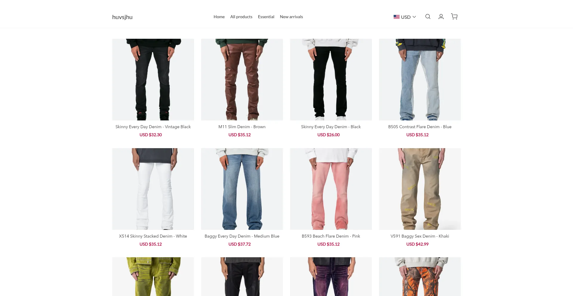 Website screenshot of Huvsjhu.com