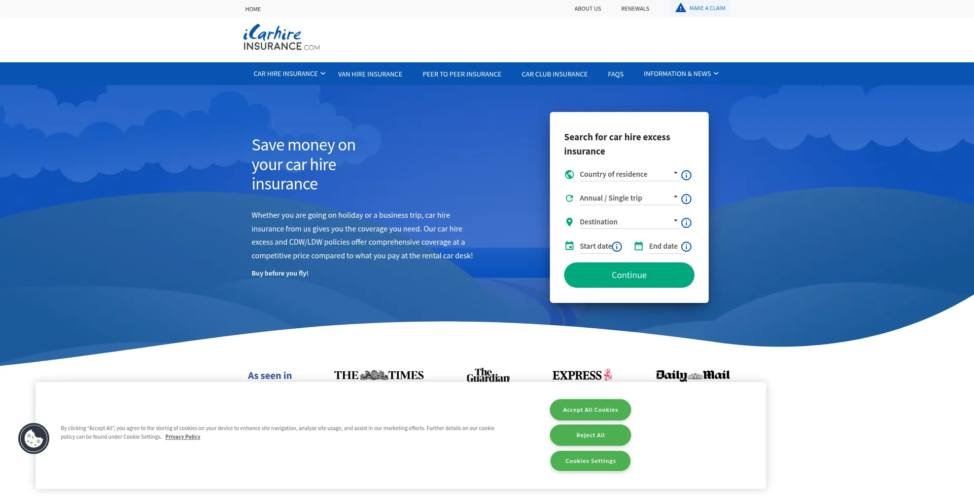 Icarhireinsurance.com