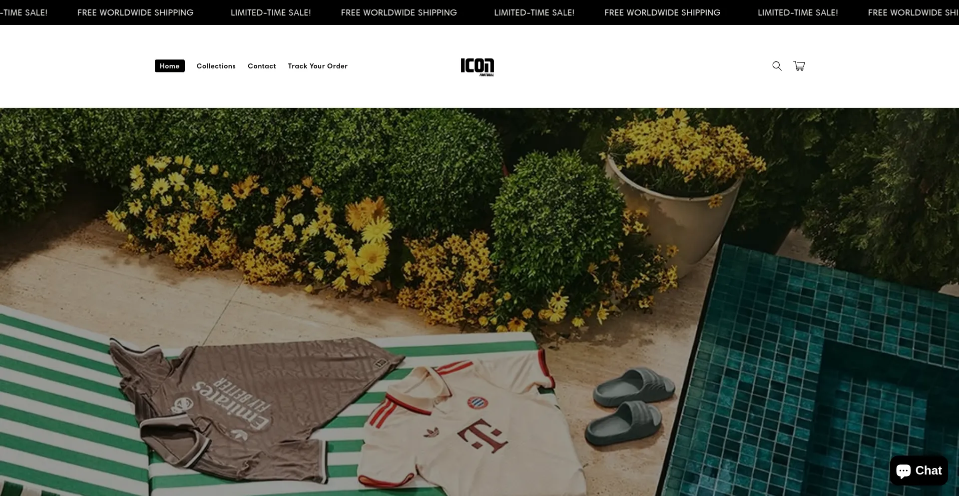 Website screenshot of Icon-football.com