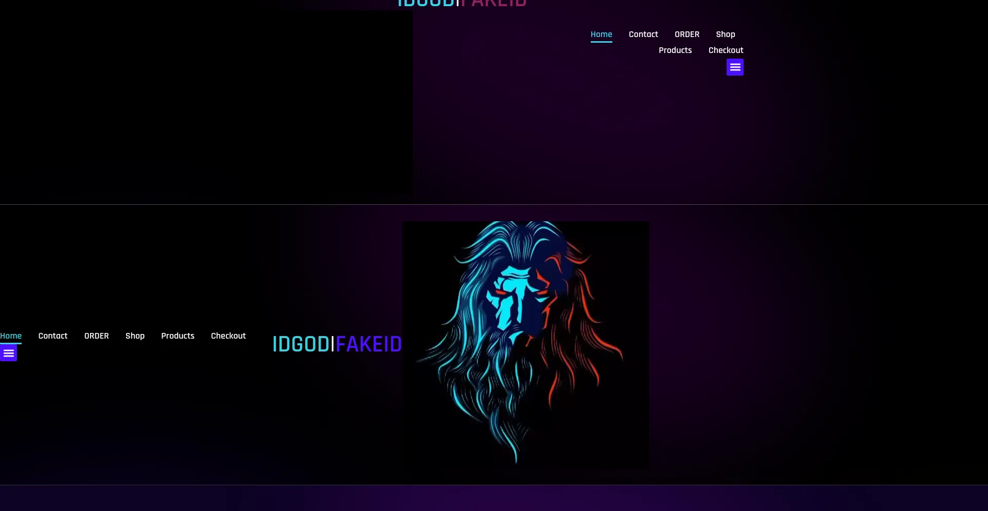 Website screenshot of Idgod.dev