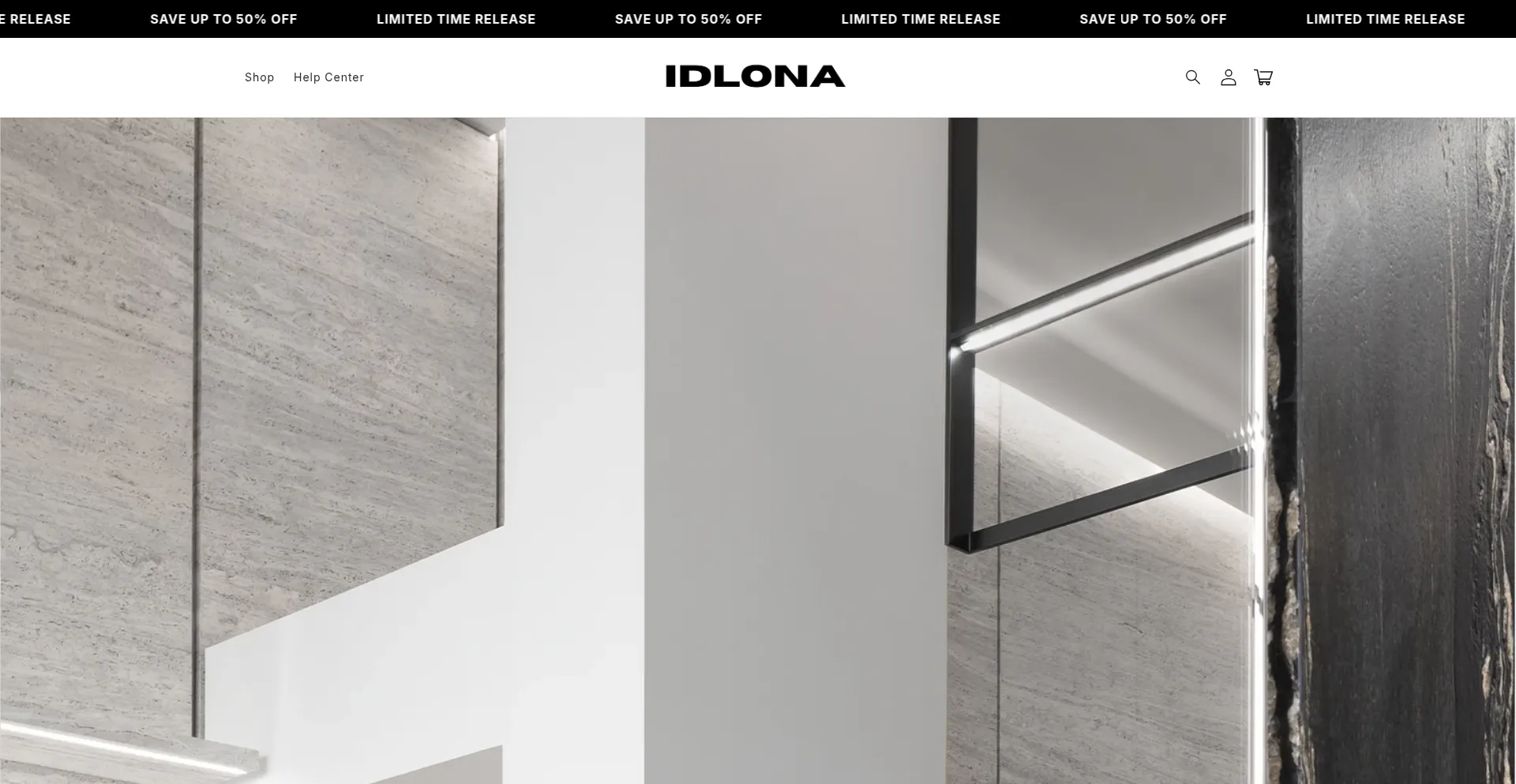 Website screenshot of Idlona.com