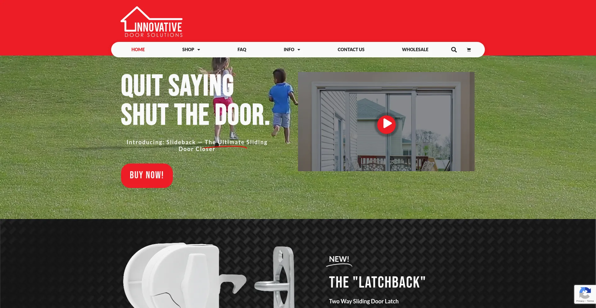 Website screenshot of Idoorsolutions.com