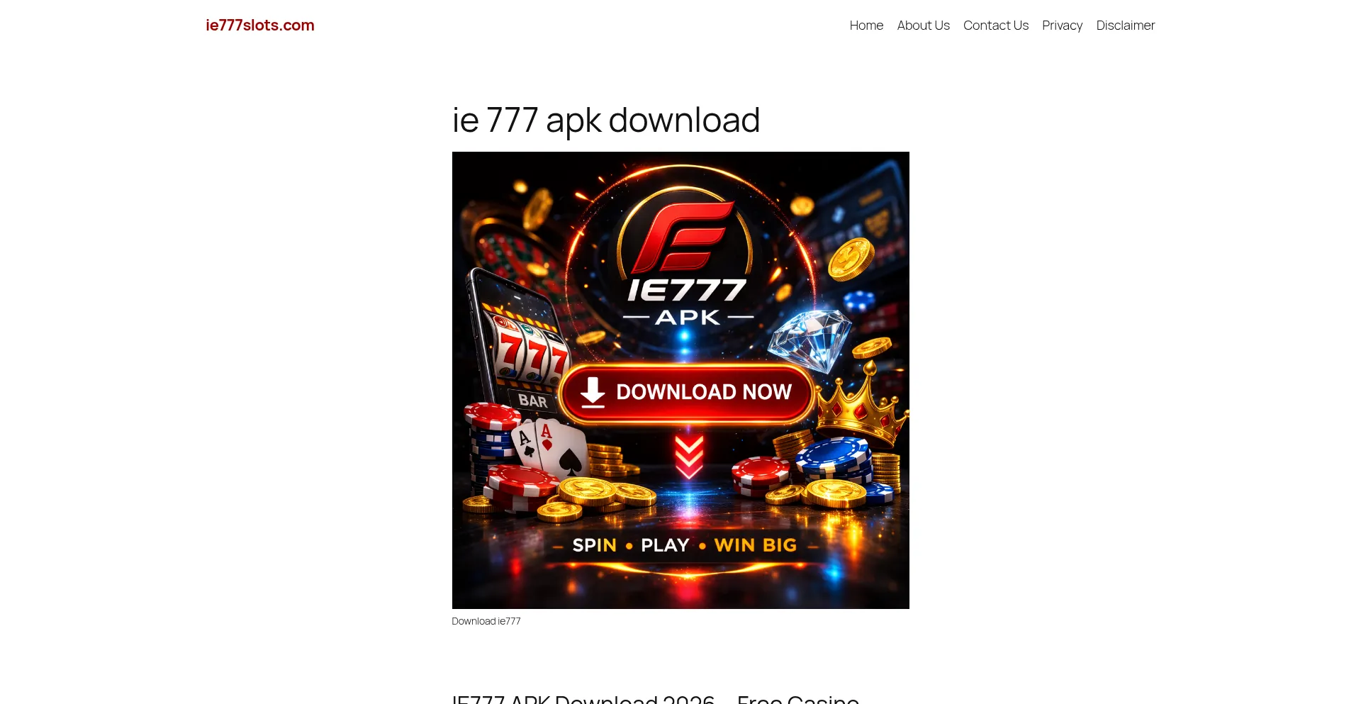 Ie777slots.com