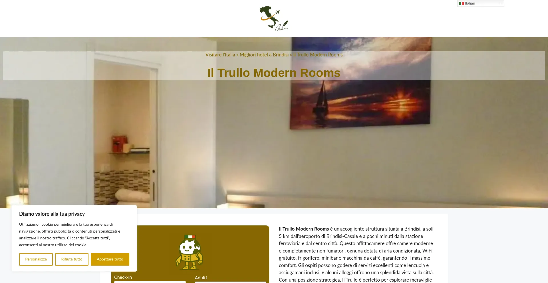 Ist Il-trullo-modern-rooms.dreaminginrome.com sicher und vertrauenswürdig?