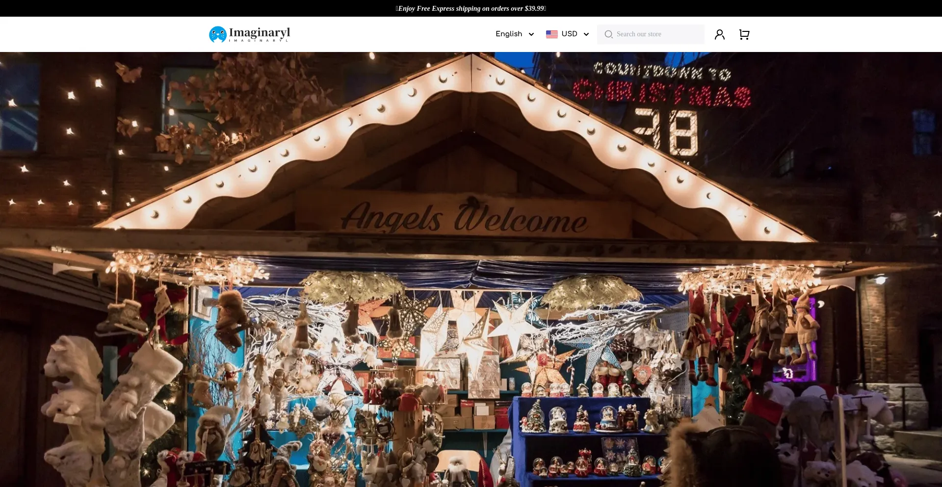 Website screenshot of Imaginaryl.com