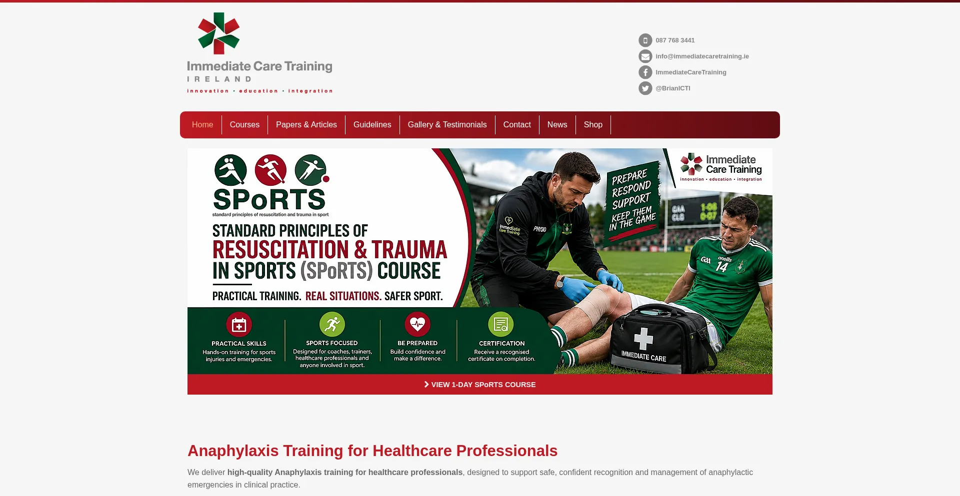 Immediatecaretraining.ie