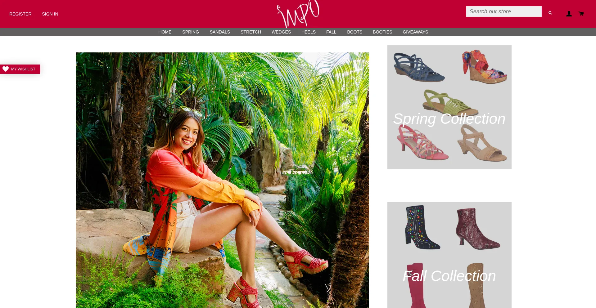 Website screenshot of Impo.com