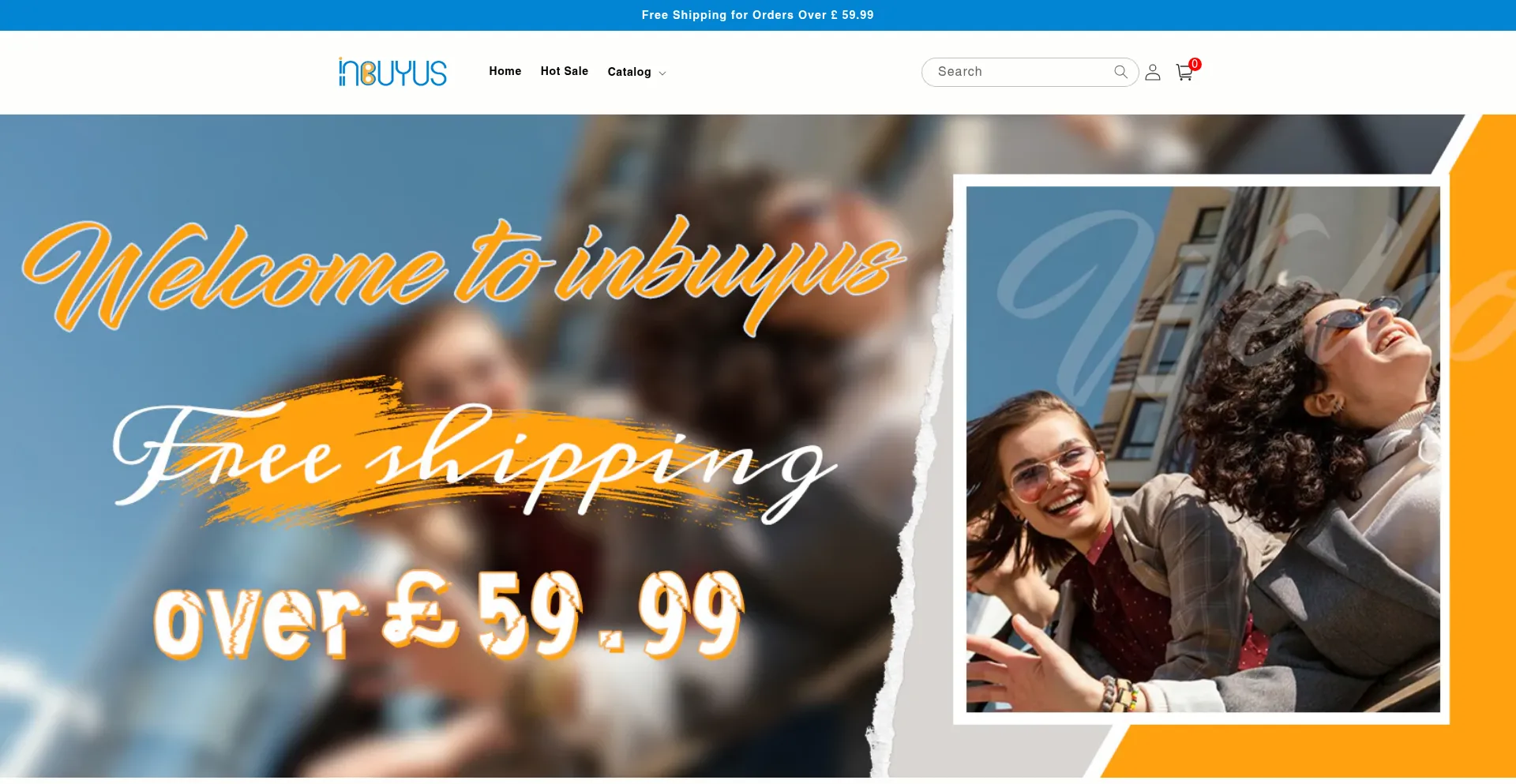 Website screenshot of Inbuyus.com