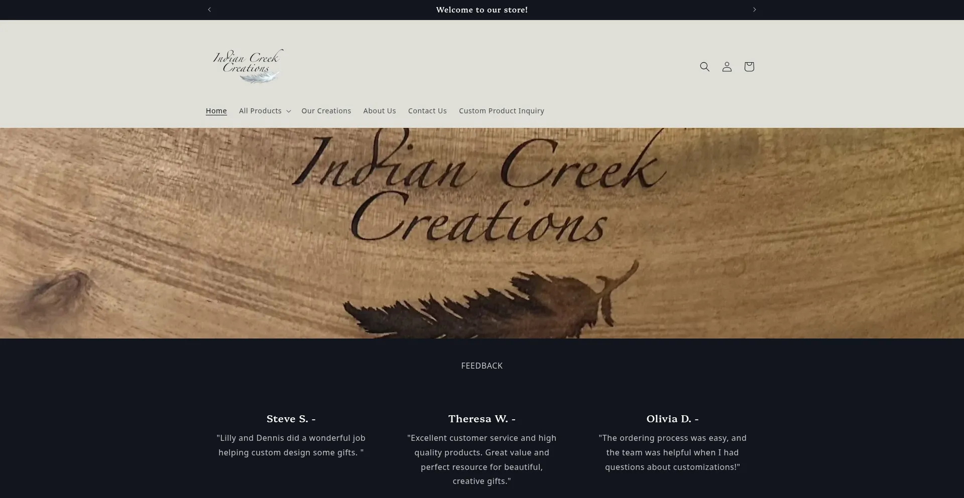 Indiancreekcreations.shop