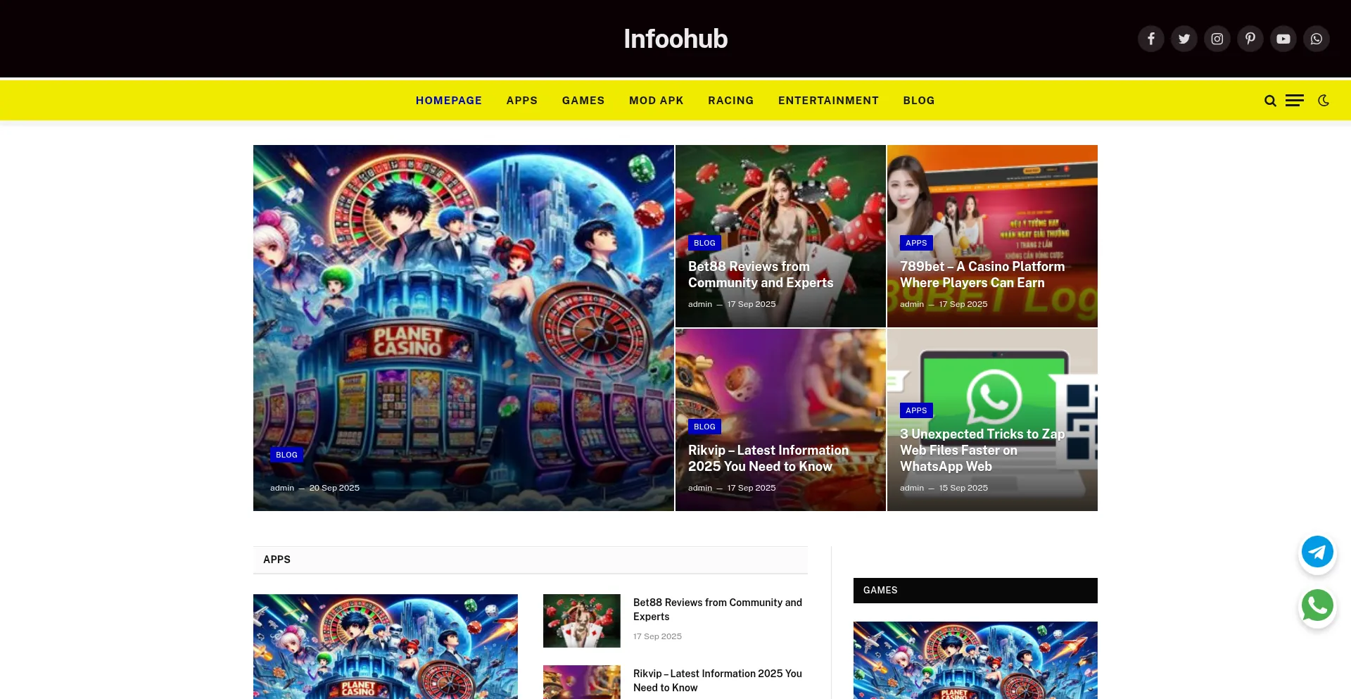 Infoohub.org Screenshot
