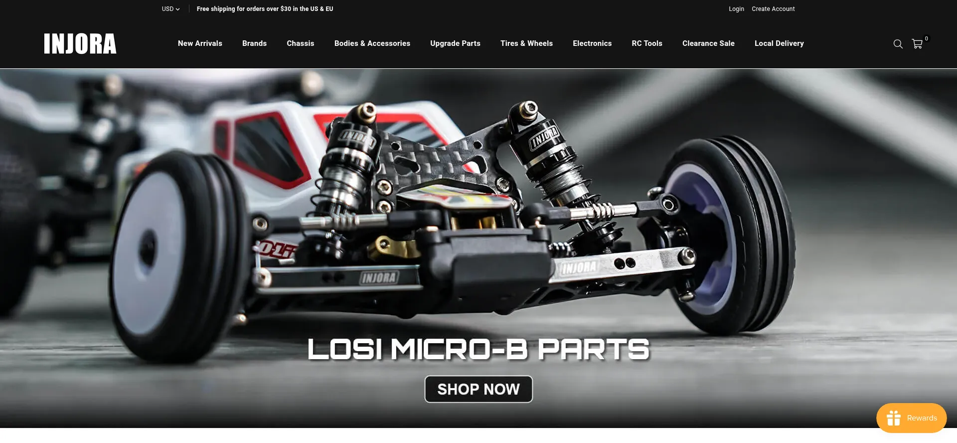 Website screenshot of Injora.com