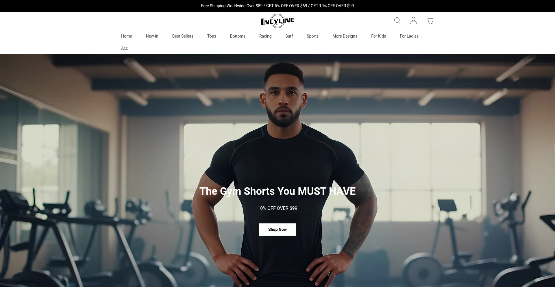 Website screenshot of Inlyline.com