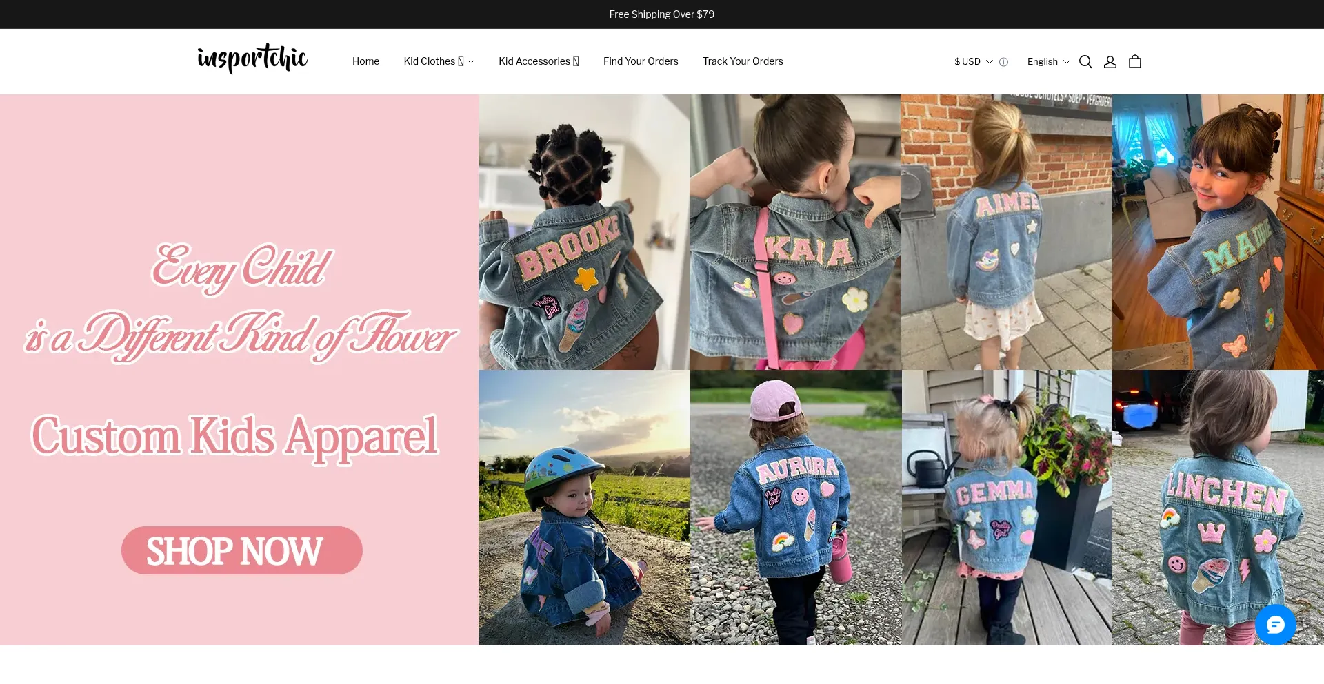 Website screenshot of Insportchic.com