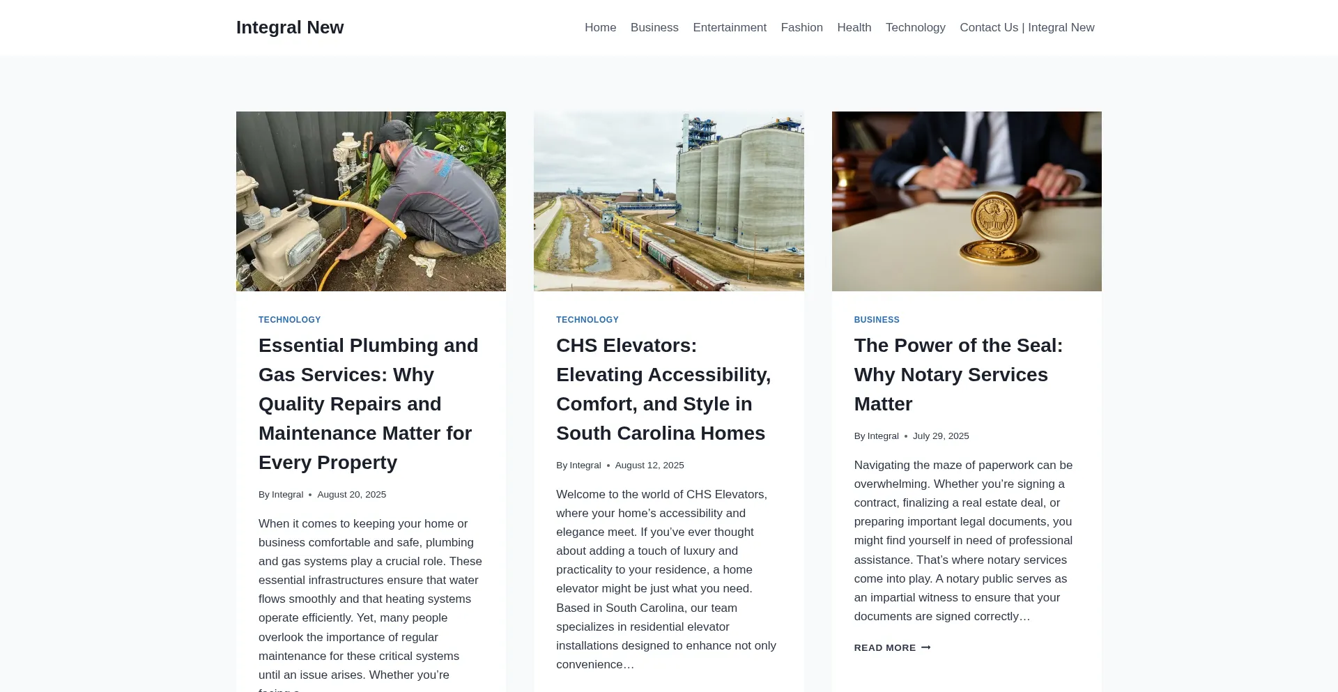 Integralnew.com Screenshot