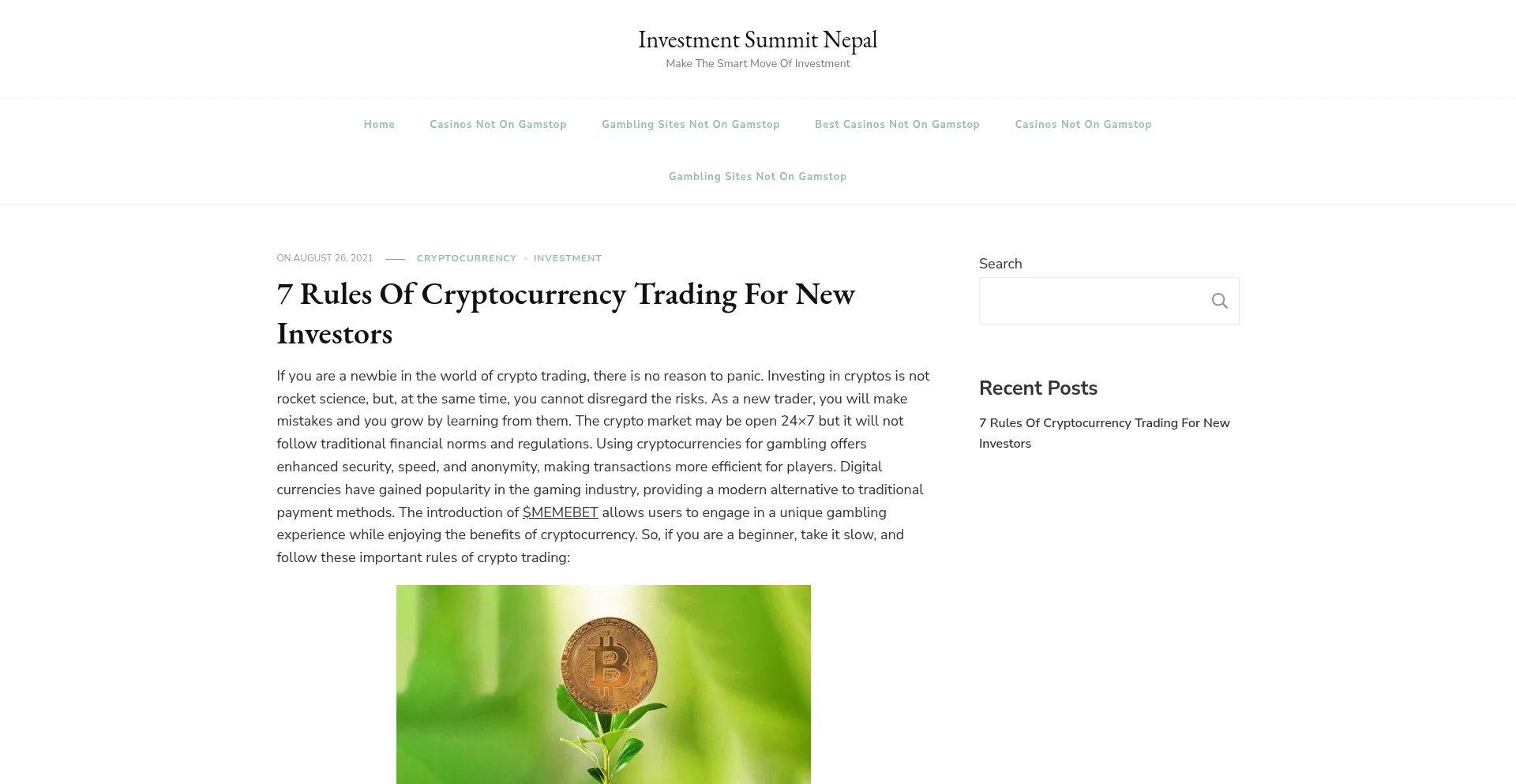 Investmentsummitnepal.com Screenshot