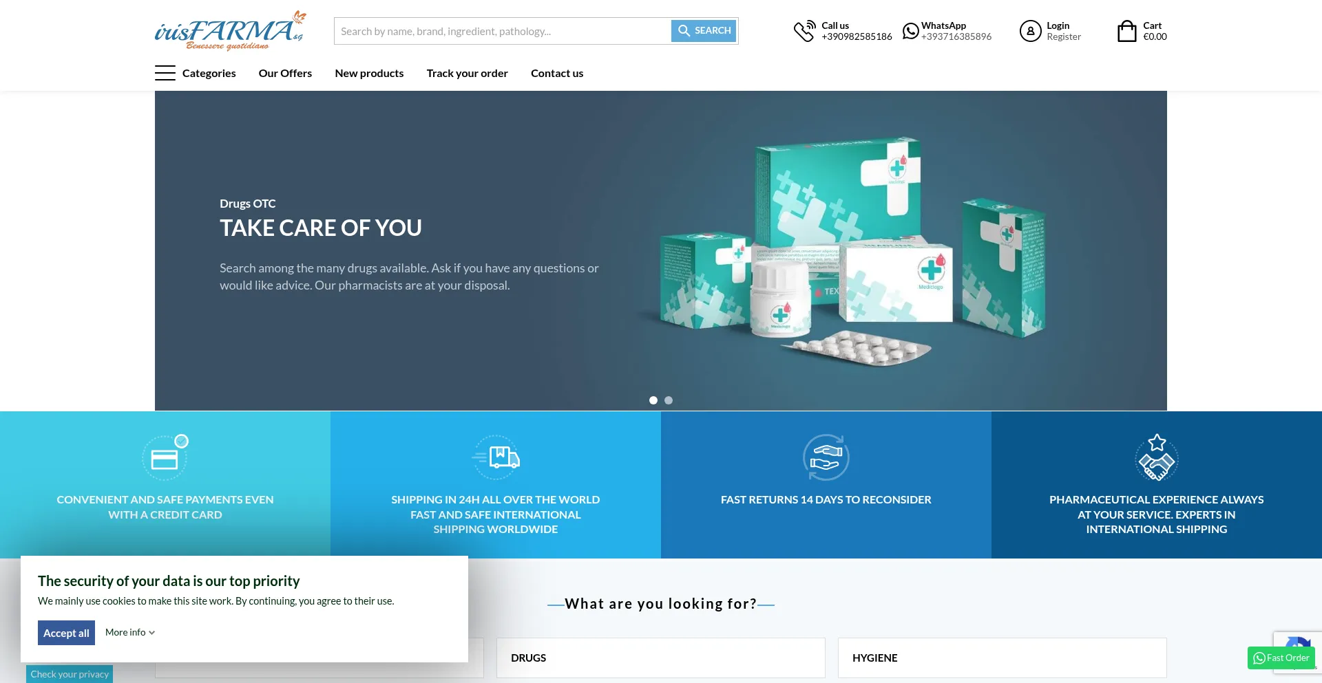 Irisfarma.com Screenshot